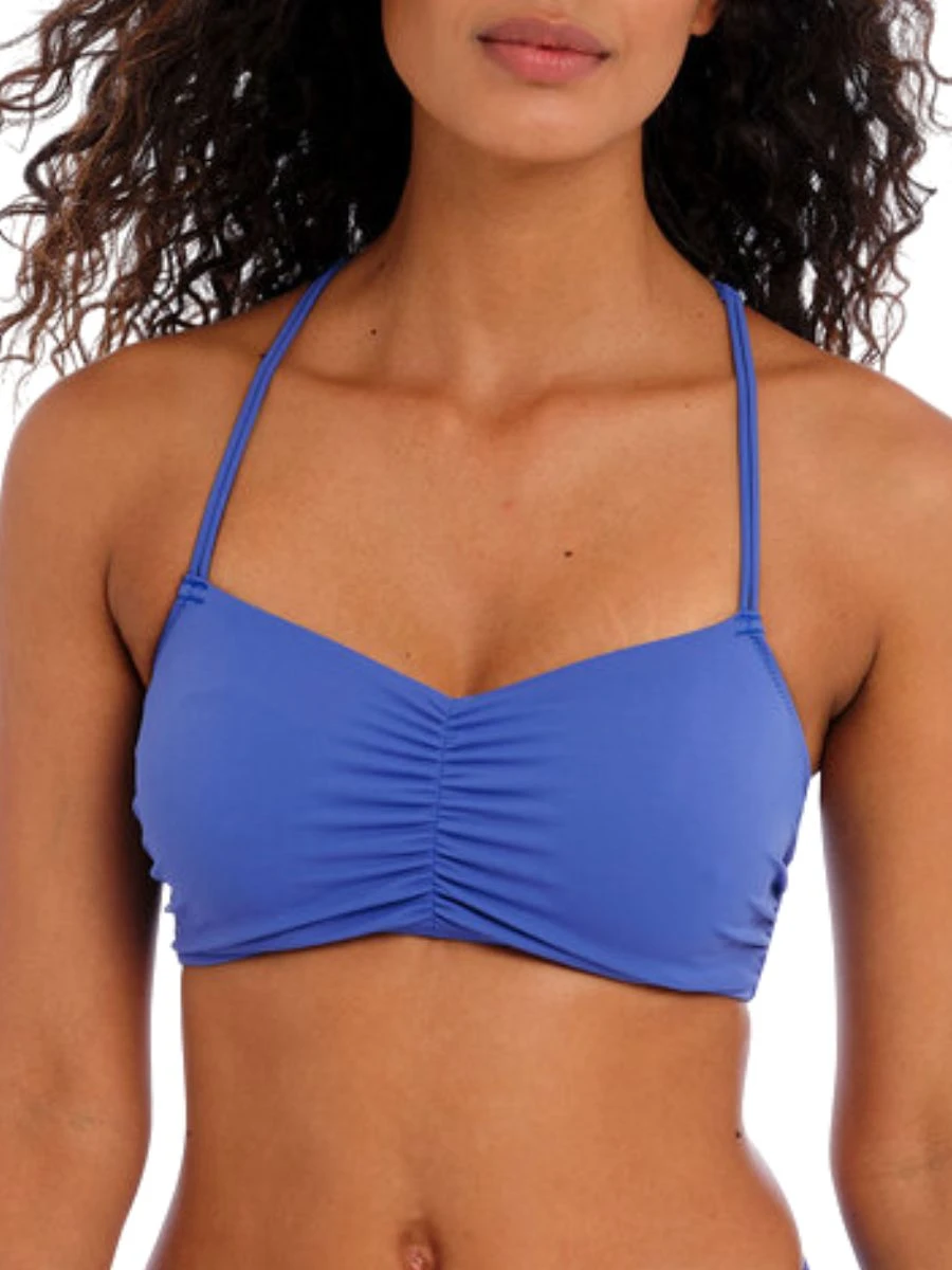 FREYA Jewel Cove Bralette Bikini Top - Plain Azure 3 FREYA Jewel Cove Bralette Bikini Top - Plain Azure