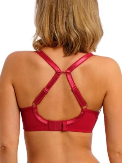 FREYA Cherish Me Moulded Plunge T-Shirt Bra - Red Leopard -FREYA Shop braforme freya cherish me AA404031 REO 2b