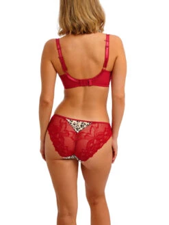 FREYA Cherish Me Moulded Plunge T-Shirt Bra - Red Leopard -FREYA Shop braforme freya cherish me AA404031 REO 3b