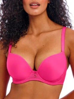 FREYA Fascinate Moulded Plunge T-Shirt Bra - Hot Pink