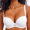 FREYA Fascinate Moulded Plunge T-Shirt Bra - White -FREYA Shop braforme freya fascinate AA403131 WHE f
