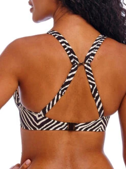 FREYA Fiji Falls High Apex Bikini Top - Black -FREYA Shop braforme freya fiji falls AS206813 BLK 2b