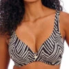FREYA Fiji Falls High Apex Bikini Top - Black -FREYA Shop braforme freya fiji falls AS206813 BLK f