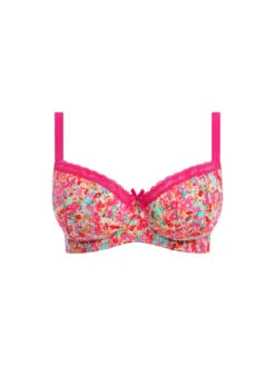 Freya Flirt Padded Half Cup Bra - Hot Pink -FREYA Shop braforme freya flirt AA403315 HOK c