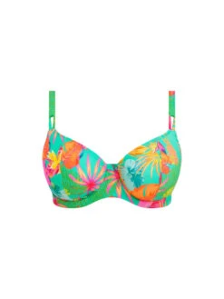 FREYA Isla Margarita Plunge Bikini Top - Jade -FREYA Shop braforme freya isla margarita AS206502 JAE c