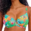 FREYA Isla Margarita Plunge Bikini Top - Jade -FREYA Shop braforme freya isla margarita AS206502 JAE f