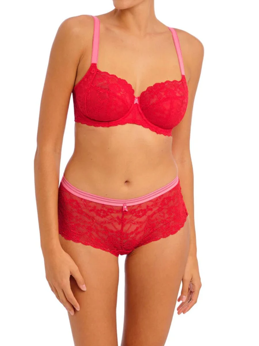FREYA Offbeat Side Support Bra - Chilli Red 5 FREYA Offbeat Side Support Bra - Chilli Red - Image 3