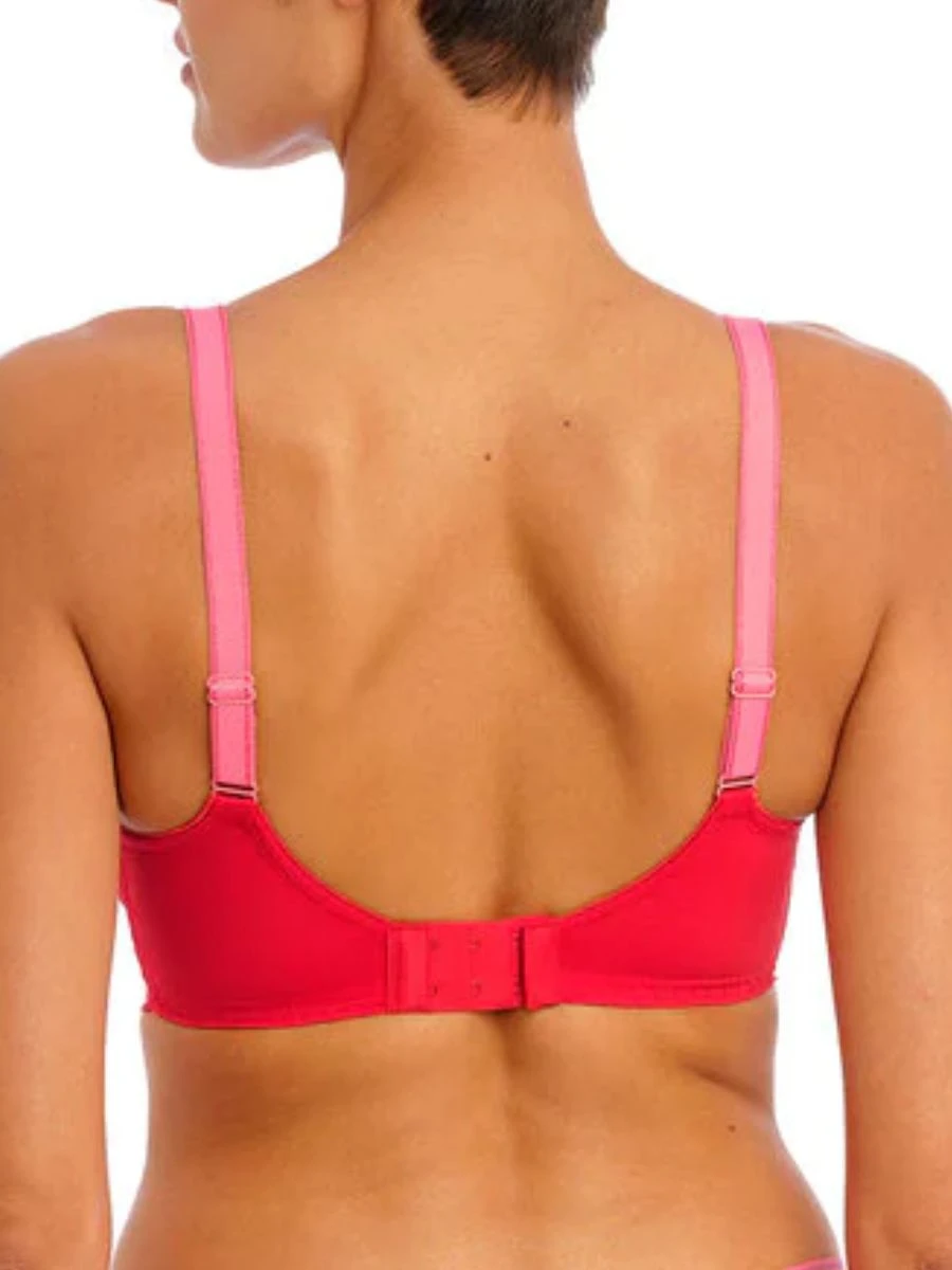 FREYA Offbeat Side Support Bra - Chilli Red 4 FREYA Offbeat Side Support Bra - Chilli Red - Image 2