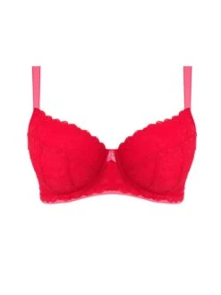 FREYA Offbeat Padded Half Cup Bra - Chilli Red -FREYA Shop braforme freya lingerie offbeat aa5453 chilli red crd p