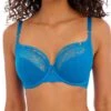 FREYA Temptress Plunge Bra - Med Blue -FREYA Shop braforme freya lingerie plungebra aa400102 mdb f