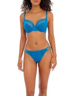 FREYA Temptress Plunge Bra - Med Blue -FREYA Shop braforme freya lingerie plungebra aa400102 mdb full