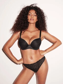 FREYA Love-Haze Moulded Plunge T-Shirt Bra - Black -FREYA Shop braforme freya love haze AA403431 BLK l