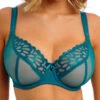 FREYA Loveland Sheer Plunge Bra - Bombshell Teal -FREYA Shop braforme freya loveland AA401002 BEA f