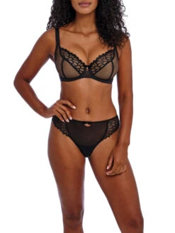 FREYA Loveland Sheer Plunge Bra - Bombshell Black -FREYA Shop braforme freya loveland AA401002 BOK 2f
