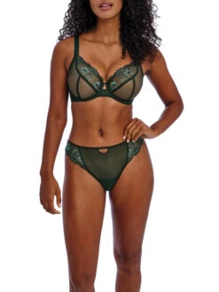 FREYA Loveland Sheer Plunge Bra - Deep Emerald 11 FREYA Loveland Sheer Plunge Bra - Deep Emerald -FREYA Shop braforme freya loveland AA401002 DPE 2f