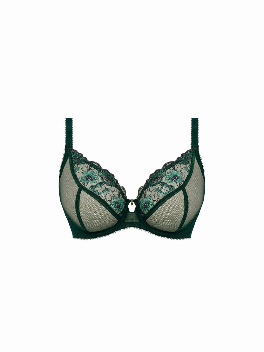 FREYA Loveland Sheer Plunge Bra - Deep Emerald 9 FREYA Loveland Sheer Plunge Bra - Deep Emerald - Image 7