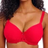 FREYA Loveland Moulded Spacer Bra - Bombshell Chilli Red