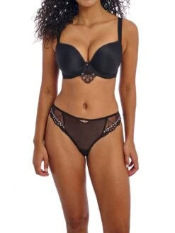 FREYA Loveland Moulded Plunge T-Shirt Bra - Boudoir Noir -FREYA Shop braforme freya loveland AA401031 BOR f
