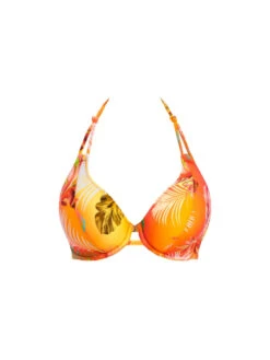 FREYA Miami Sunset Halterneck Bikini Top - Papaya -FREYA Shop braforme freya miami sunset AS204904 PAP c