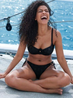 FREYA Nomad Nights Sweetheart Bikini Top - Black -FREYA Shop braforme freya nomad nights AS205403 BLK 2ls