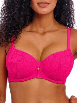 FREYA Nomad Nights Sweetheart Bikini Top - Fuchsia