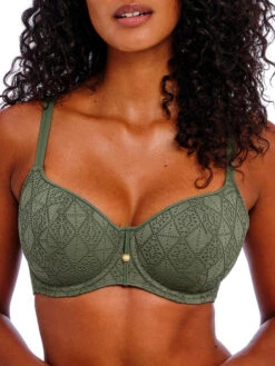 FREYA Nomad Nights Sweetheart Bikini Top - Sage