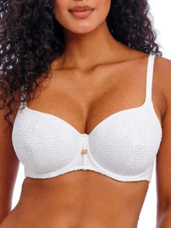 FREYA Nomad Nights Sweetheart Bikini Top - White