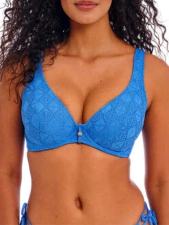 FREYA Nomad Nights High Apex Bikini Top - Atlantic