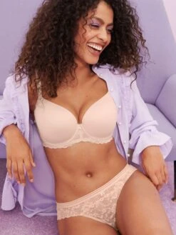 FREYA Offbeat Moulded Demi T-Shirt Bra - Natural Beige -FREYA Shop braforme freya offbeat aa5450 nae ls