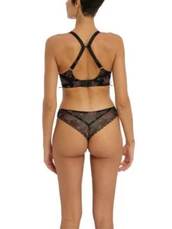 FREYA Offbeat Decadence Side Support Bra - Black -FREYA Shop braforme freya offbeat decadence AA402501 BLK 2b