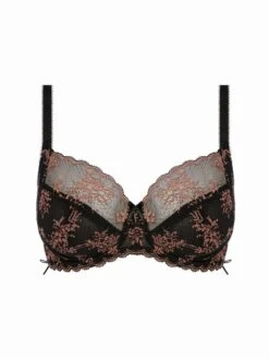 FREYA Offbeat Decadence Side Support Bra - Black -FREYA Shop braforme freya offbeat decadence AA402501 BLK c