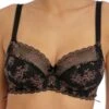 FREYA Offbeat Decadence Side Support Bra - Black -FREYA Shop braforme freya offbeat decadence AA402501 BLK cf
