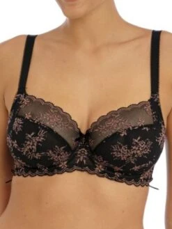 FREYA Offbeat Decadence Side Support Bra - Black