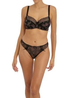 FREYA Offbeat Decadence Side Support Bra - Black -FREYA Shop braforme freya offbeat decadence AA402501 BLK f