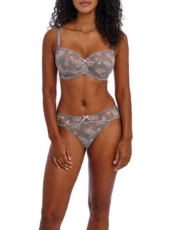 FREYA Offbeat Decadence Side Support Bra - Grey/Pink -FREYA Shop braforme freya offbeat decadence AA402501 GIN 2f