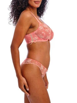 FREYA Offbeat Decadence Side Support Bra - Sunset Coral -FREYA Shop braforme freya offbeat decadence AA402501 SCO 2s