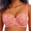 FREYA Offbeat Decadence Side Support Bra - Sunset Coral -FREYA Shop braforme freya offbeat decadence AA402501 SCO f