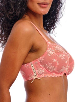 FREYA Offbeat Decadence Side Support Bra - Sunset Coral -FREYA Shop braforme freya offbeat decadence AA402501 SCO s