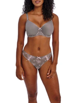 FREYA Offbeat Decadence Spacer Bra - Grey/Pink -FREYA Shop braforme freya offbeat decadence AA402510 GIN 2f