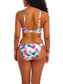 FREYA Palm Paradise Low Plunge Bikini Top - White -FREYA Shop braforme freya palm paradise AS205027 WHE 2b