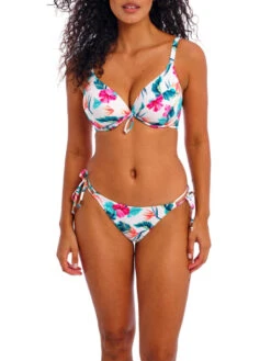 FREYA Palm Paradise Low Plunge Bikini Top - White -FREYA Shop braforme freya palm paradise AS205027 WHE 2f