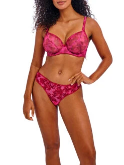 FREYA Rose Blossom Plunge Bra - Red Rose -FREYA Shop braforme freya rose blossom AA402402 REE 2f