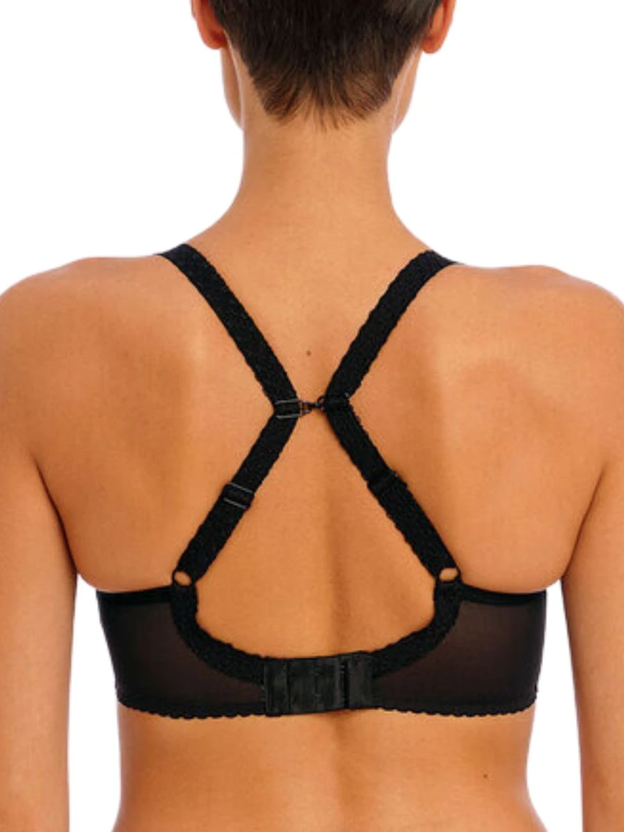 FREYA Rose Blossom Moulded Plunge T-Shirt Bra - Black 6 FREYA Rose Blossom Moulded Plunge T-Shirt Bra - Black - Image 4