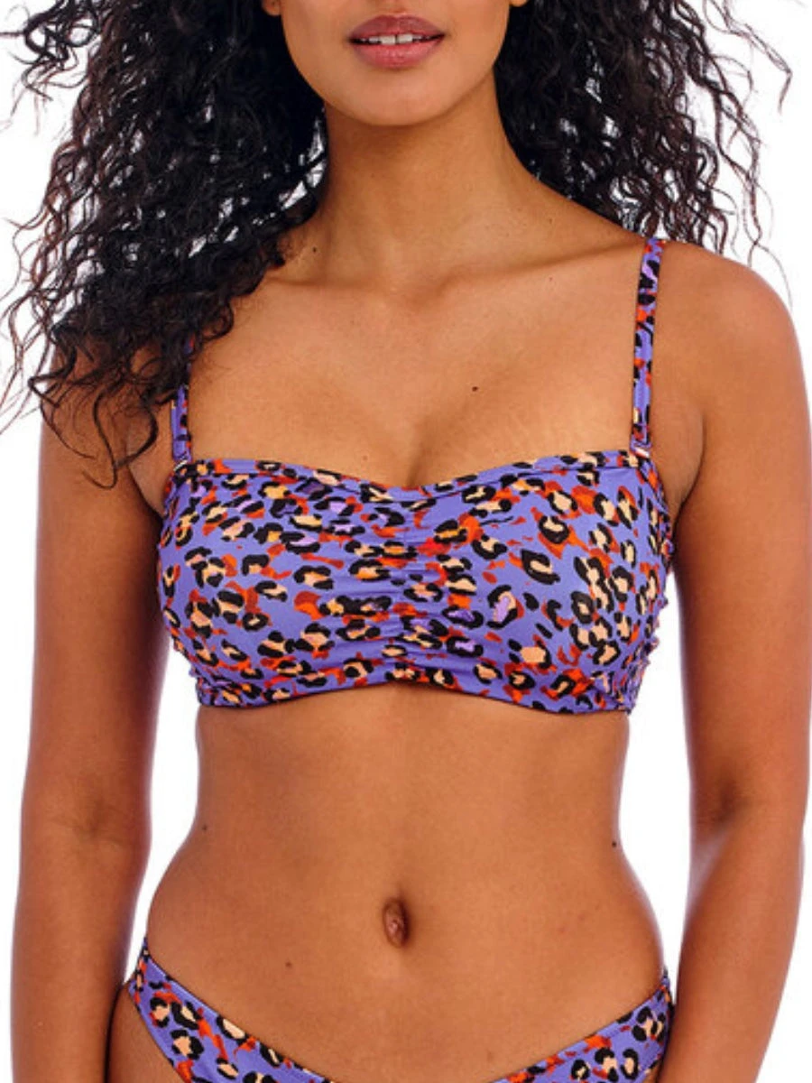 FREYA Santiago Nights Bandeau Bikini Top - Leopard 5 FREYA Santiago Nights Bandeau Bikini Top - Leopard - Image 3