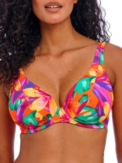 FREYA Sun Haze High Apex Bikini Top - Mandarin