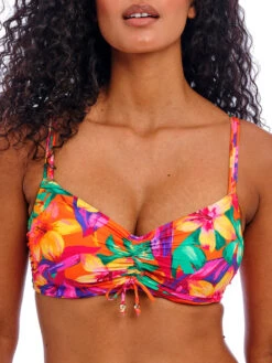FREYA Sun Haze Bralette Bikini Top - Mandarin