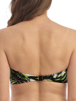 FANTASIE Palm Valley Twist Bandeau Bikini Top - Black -FREYA Shop braforme freya swimwear palm valley black uw twist bandeau bikini top fs6762 b