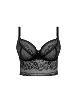 FREYA Sydnie Longline Plunge Bra - Black -FREYA Shop braforme freya sydnie AA402820 BLK c