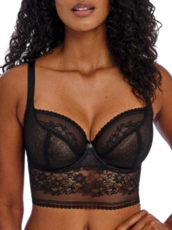 FREYA Sydnie Longline Plunge Bra - Black