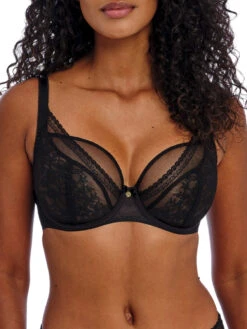 FREYA Sydnie High Apex Plunge Bra - Black